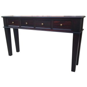 Colonial style console table with drawers